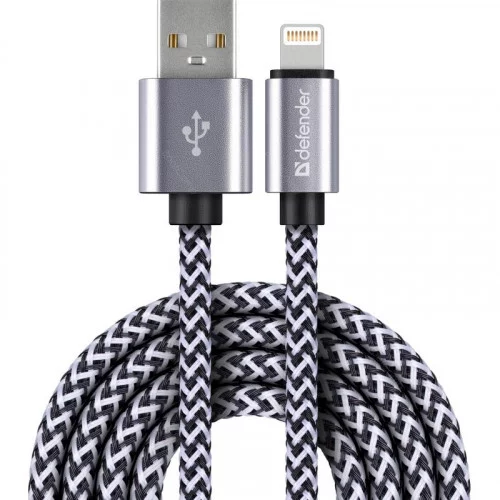 Кабель Defender ACH01-03T PRO USB2.0-Lightning(M) (87809) 