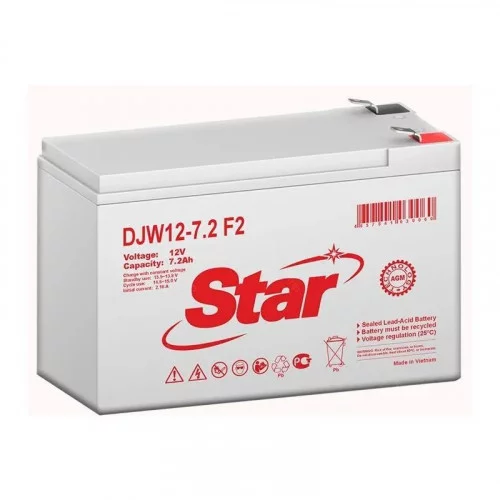 Аккумуляторная батарея 7.2 Ah/12v STAR DJW 12-7.2 