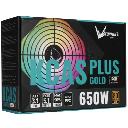 Блок питания Formula KCAS PLUS GOLD 650W RGB [KCAS PLUS 650G] черный 