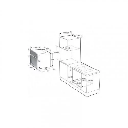 Духовой шкаф электрический GORENJE BPSX 6747A05BG 