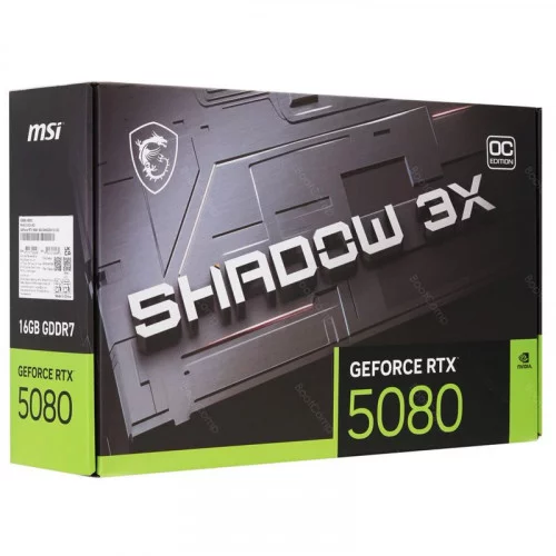 Видеокарта MSI GeForce RTX 5080 SHADOW 3X OC (RTX 5080 16G SHADOW 3X OC) 