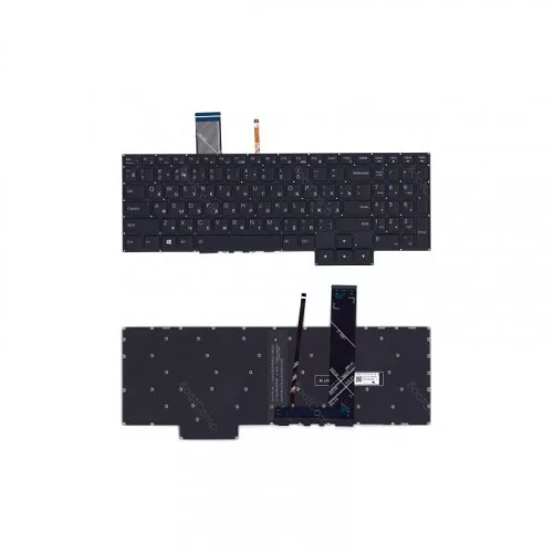 Клавиатура для Lenovo IdeaPad Gaming 3-15ARH05 черная с белой подсветкой 