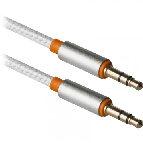 Кабель Аудио Defender JACK01-03 JackM-JackM белый 1.2 м 