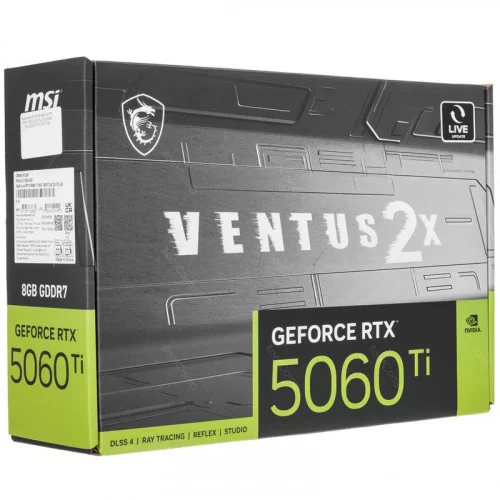 Видеокарта MSI GeForce RTX 5060 Ti VENTUS 2X PLUS (RTX 5060 Ti 8G VENTUS 2X PLUS) 