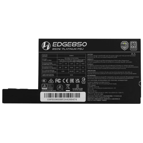 Блок питания LIAN LI EDGE 850W [G9P.EG0850.BE00.RU] черный 