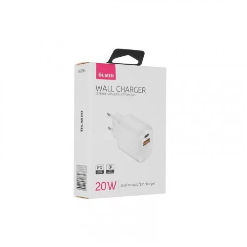 Сетевое зарядное устройство OLMIO 20W 043365 