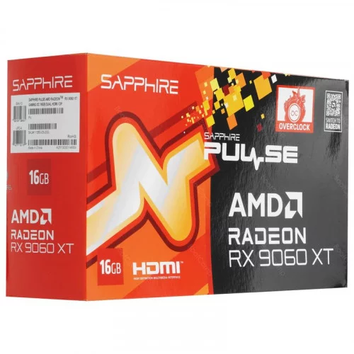 Видеокарта Sapphire AMD Radeon 9060 XT PULSE OC (11350-03-20G) 