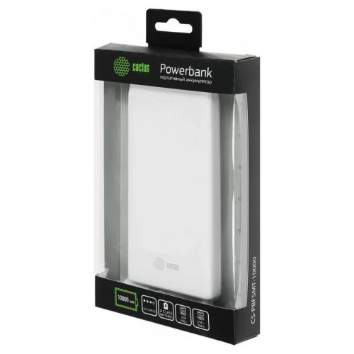 Внешний аккумулятор Cactus CS-PBFSFT-10000 10000mAh белый 