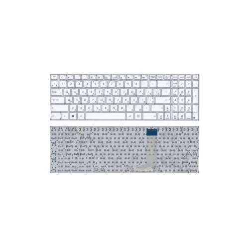 Клавиатура для Asus X756 белая без рамки (горизонтальный Enter) 
