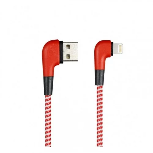 Кабель Smartbuy 8pin SOCKS L-TYPE (iK-512NSL red)/100 Красный 
