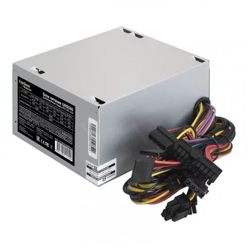 Блок питания ExeGate 550W UNS550 (без сетевого шнура в комплекте) ES282068RUS 