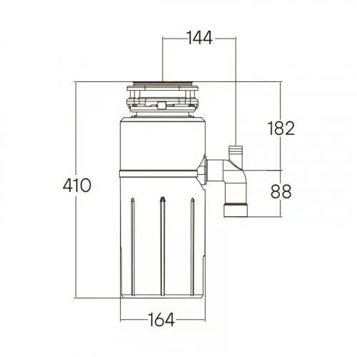 Измельчитель пищевых отходов PAULMARK INTENSO-500 (I-500, 1/2 HP) 