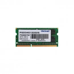 Оперативная память DDR3 SODIMM 4Gb 1333MHz Patriot PSD34G13332S                                                                                                                                                                                           