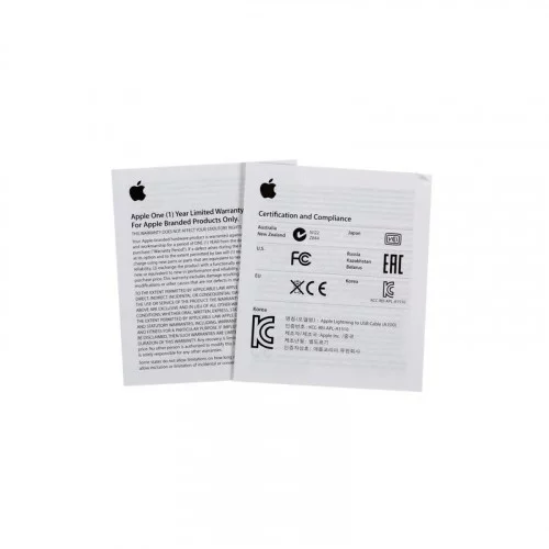 Кабель Apple Lightning - USB, MFI MD819ZM/A 2 метра белый 