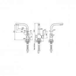 Кухонный смеситель PAULMARK ESSEN Es213011-401TB(AN)                                                                                                                                                                                                      