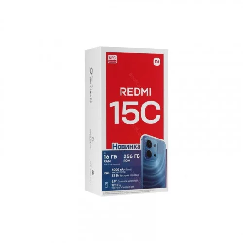 Смартфон Xiaomi Redmi 15C 4/256 ГБ зеленый 