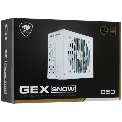 Блок питания Cougar GEX 850 SNOW [31GE085002R01] белый 