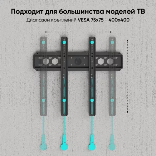 Кронштейн для ТВ ONKRON FM5 чёрный 