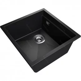 Мойка RIVELATO LINO 454-L 1-чаш 450*440 nero арт.LN-454-L nero                                                                                                                                                                                            