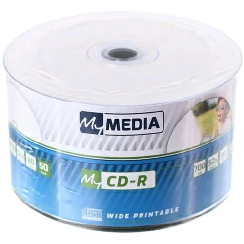 Матрица CD-R 700Mb MyMedia by Verbatim 52X Wrap (50) (69206) Wide Printable 
