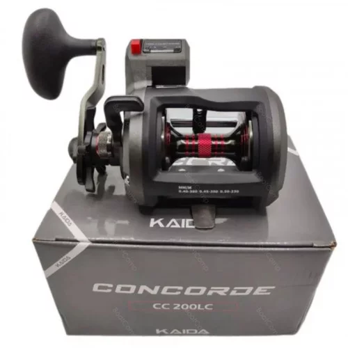 Катушка мультипликаторная Kaida Concorde CC200 левая со счетчиком 