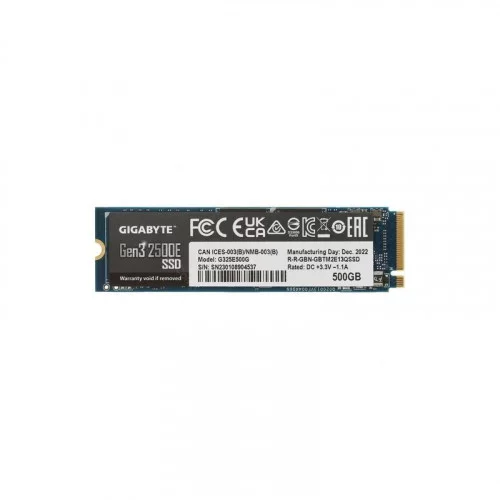 SSD M.2 накопитель 500 ГБ Gigabyte G325E500G 