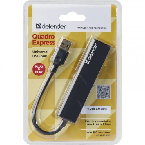 Разветвитель USB Defender Quadro Express 83204 
