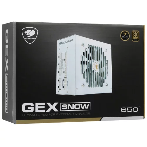 Блок питания Cougar GEX 650 SNOW [31GE065002R01] белый 