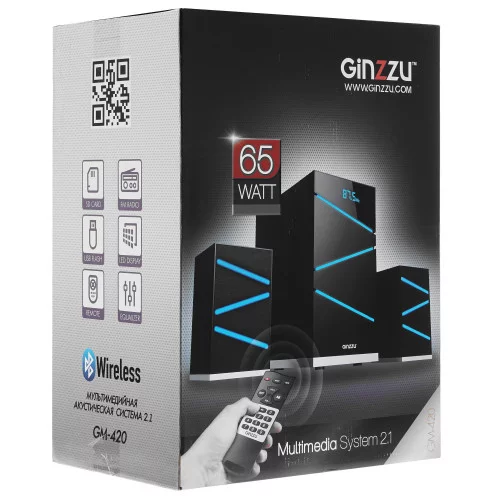 Колонки Ginzzu GM-420 черный 