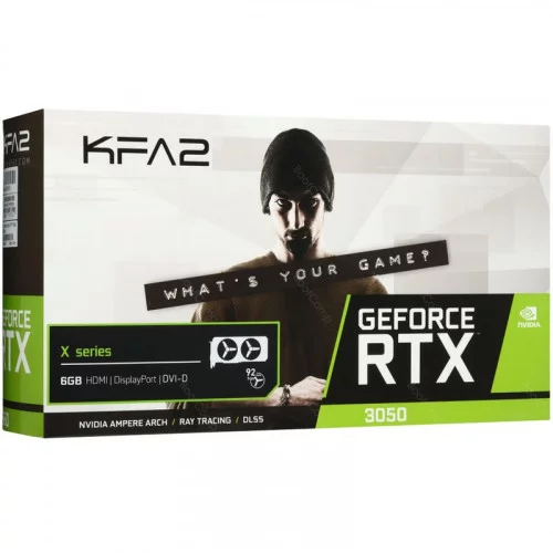 Видеокарта KFA2 GeForce RTX 3050 X Black (35NRLDHP9ODK) 