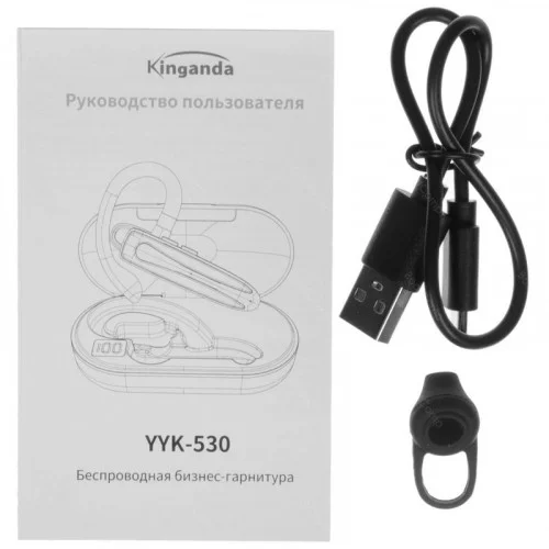 Беспроводная моногарнитура Kinganda YYK-530-1 F черный 2025 