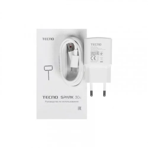 Смартфон Tecno SPARK 30C LTE 6.67” Белый 128 Гб/4 Гб 