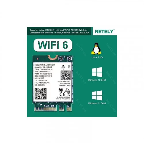 Беспроводной M.2 адаптер Wi-Fi 6, BT 5.2 KS-is KS-579 