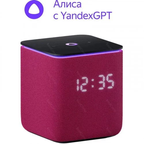 Умная колонка Яндекс.Станция Миди с Алисой с Zigbee YNDX-00054PNK (Малиновый) 