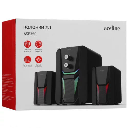 Колонки Aceline ASP350 черный 