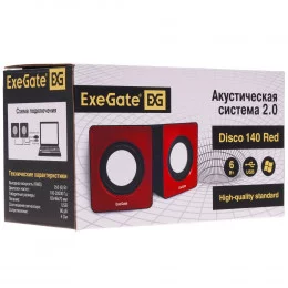 Колонки ExeGate Disco 140 красный                                                                                                                                                                                                                         