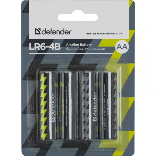 Батарейка алкалиновая Defender LR06-4B 56012 