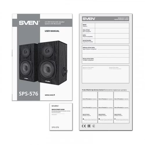 Колонки 2.0 SVEN SPS-576 Чёрный 
