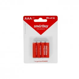 Батарейки Smartbuy LR03/4B (SBBA-3A04B) алкалиновая BL4                                                                                                                                                                                                   