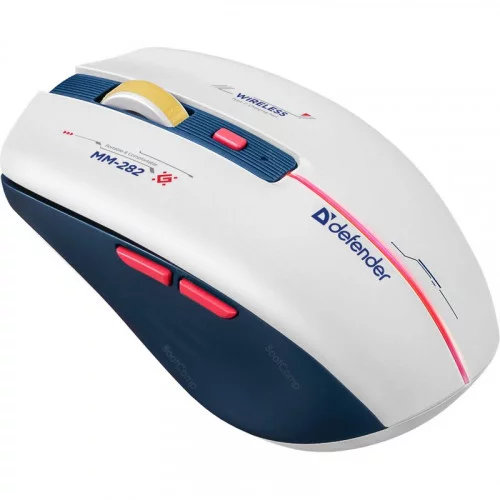 Беспроводная мышь Defender DILA MM-282 (52282) белый/синий 