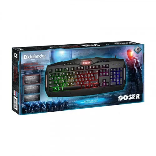 Клавиатура игровая Defender Goser GK-772L 