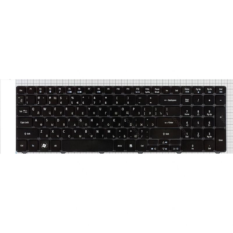 Клавиатура для ноутбука Acer Aspire Timeline 5810, 5810T, 5410T, 5536, 5536G, 5738 Черная