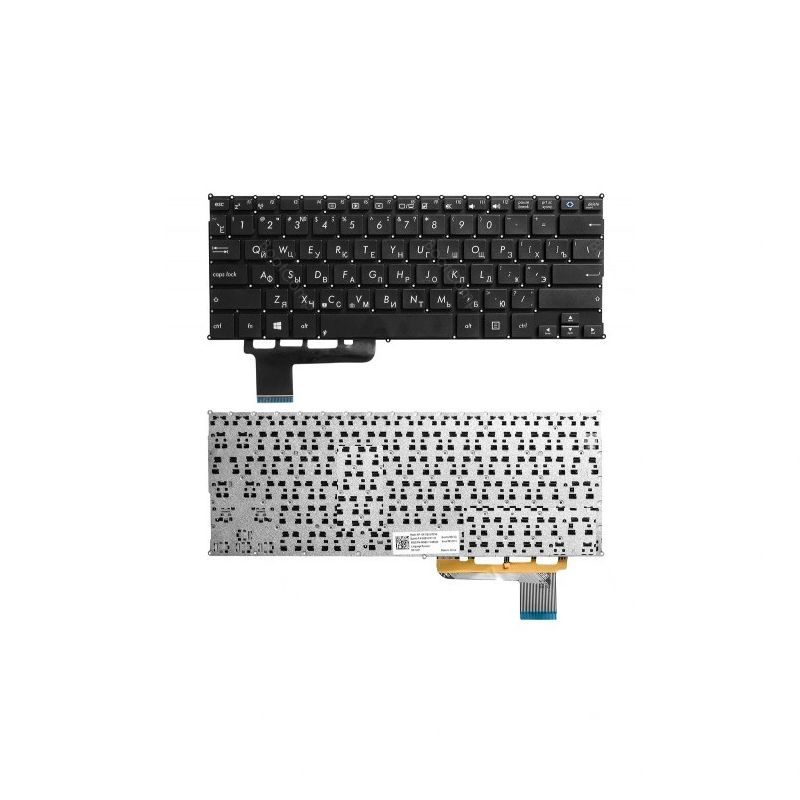 Клавиатура для ноутбука Asus X201, X202, S200 черная без рамки