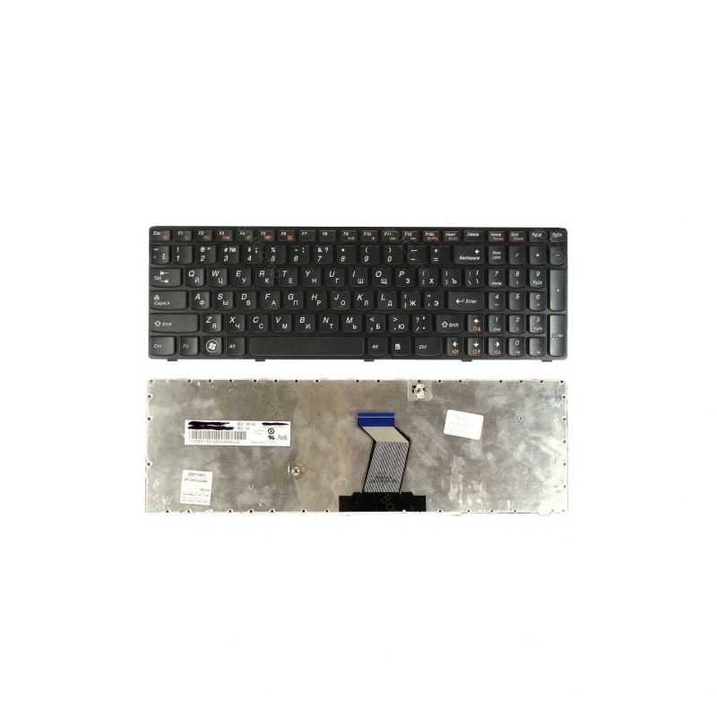 Клавиатура для ноутбука Lenovo Ideapad Y570 черная рамка