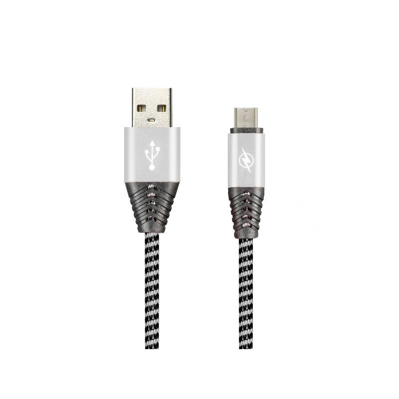 Кабель Smartbuy MicroUSB HEDGEHOG (iK-12HH gray)/100 Серый