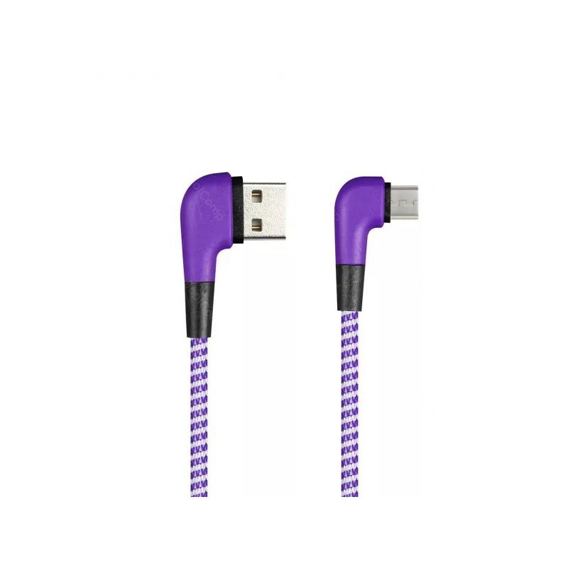 Кабель Smartbuy MicroUSB SOCKS (iK-12NS violet)/100 Фиолетовый