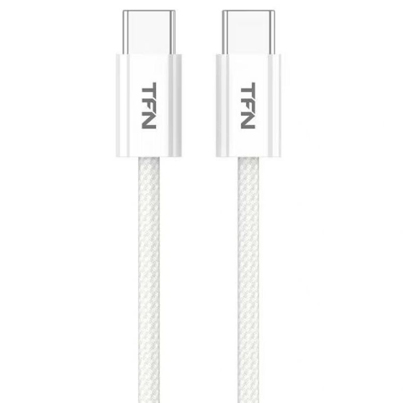 Кабель TFN TypeC - TypeC 60W 1.2м. белый (TFN-C-IP-CC12M-WH)