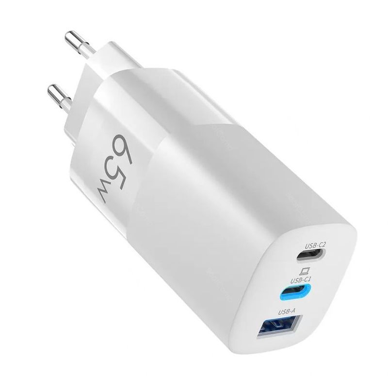 Сетевое зарядное устройство Olmio 65Ws белое