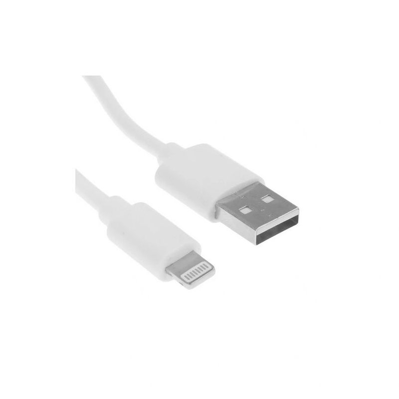 Кабель Borasco Lightning - USB 1 метр белый (20543)