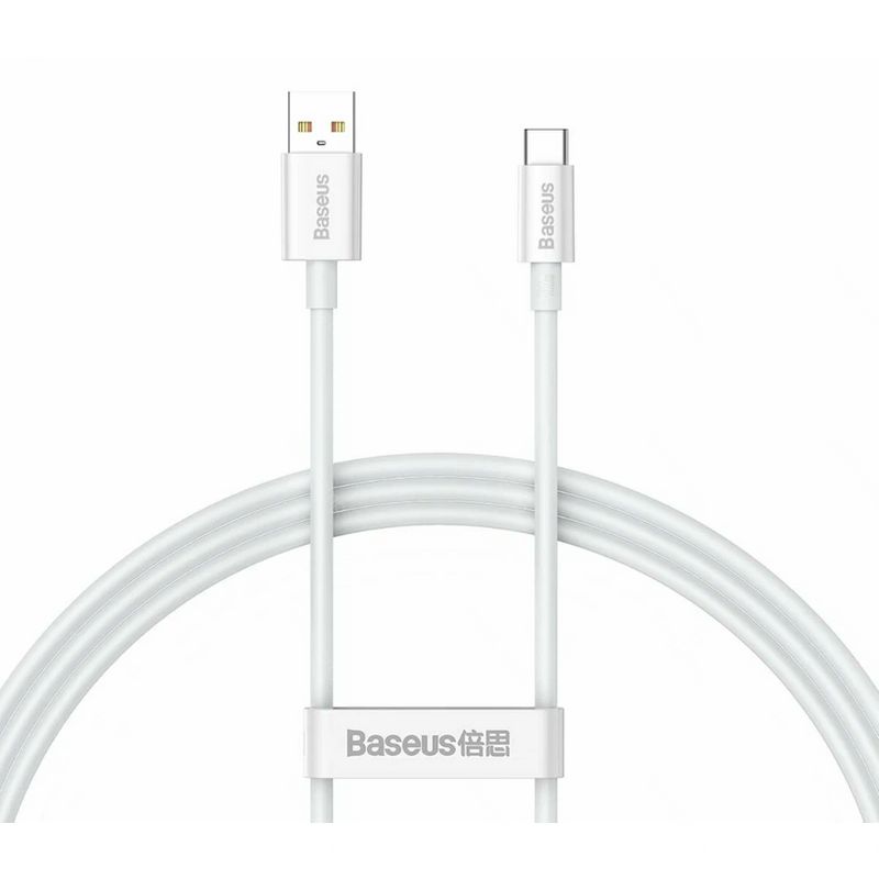 Кабель Baseus Superior Series 100W USB - Type C 0.25м белый